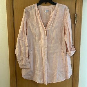 Sigrid Olsen Pink Tunic Top